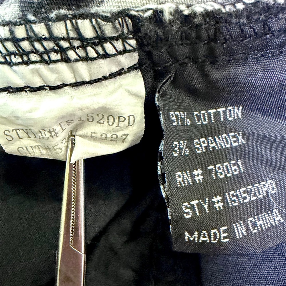 ROYAL BONES Daang Goodman Skull Acid Wash Skinny Jeans Black White 11 Punk Emo - Picture 10 of 10